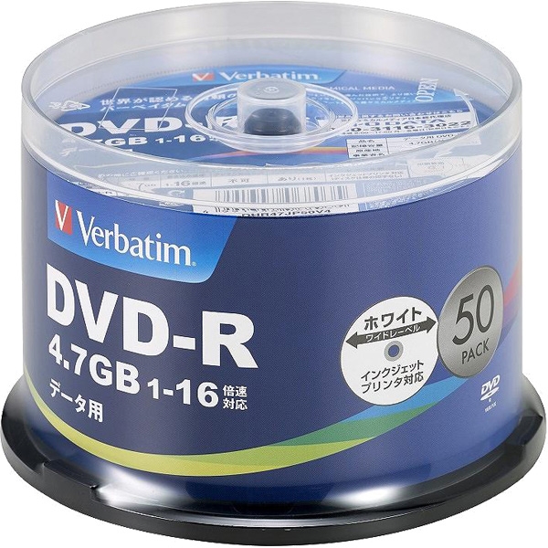 DVD-R(Data) 1L^p 4.7GB 1-16{ 50XshP[X50P IJPΉ DHR47JP50V4