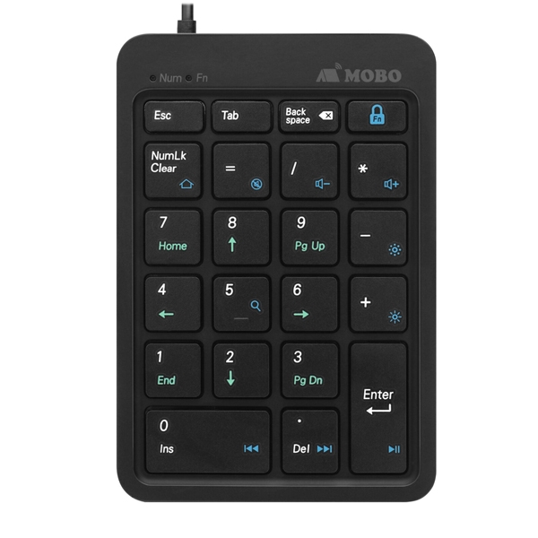 Tenkey Pad 2 Wired ubN Lڑ AM-NPW22-BK