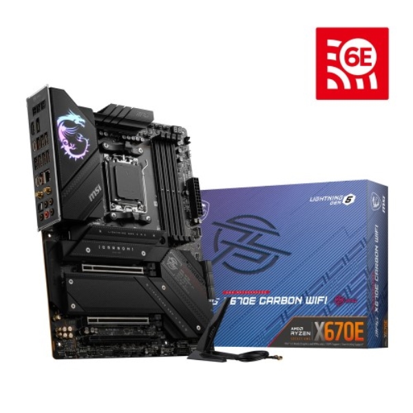 AMD X670E`bvZbgATX}U[{[h/AMD Ryzen 7000 series (Socket AM5)Ή/DDR5[/AMD Wi-Fi 6EΉ MPG X670E CARBON WIFI