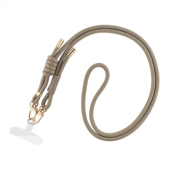 スマートフォン(汎用) ショルダーストラップ 「SHOULTY MULTI STRAP」Wフックベーシックタイプ ウォームグレージュ LN-SS11GG