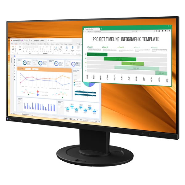 d*i様 【2/12(木) 20時終了オークション】24年製 EIZO EV23 EIZO 液晶ディスプレイ 23.8型/1920×1080/HDMI、DisplayPort/ブラック