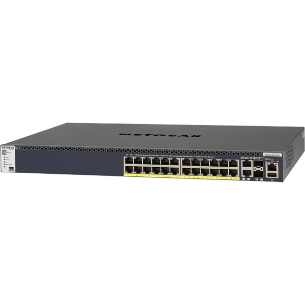 M4300-28G-PoE+ 1000BASE-T 24|[g(PoE+Ή) + 10GBASE-T 2|[g + 10G SFP+ 2Xbg Layer3}l[WXCb`(X^bJu) 480W budget GSM4328PA-100AJS