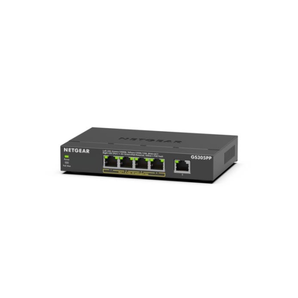 NETGEAR Inc. GS305PP PoE+対応ギガビット5ポート アンマネージ