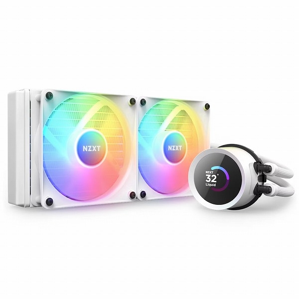 CPUN[[ KRAKEN RGB 240 White RL-KR240-W1