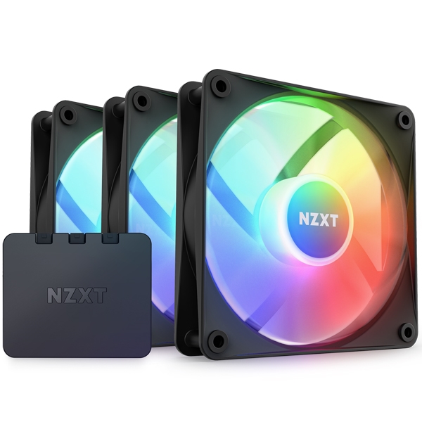 PCケースファン F120 RGB CORE TRIPLE PACK & RGB Lighting Controller Black RF-C12TF-B1
