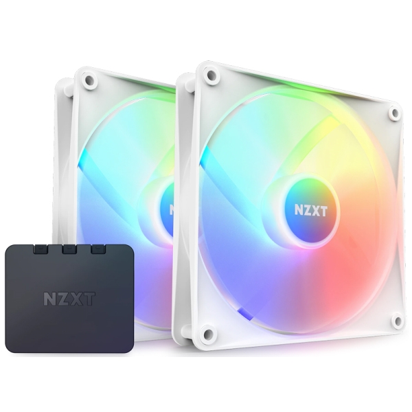 PCP[Xt@ F140 RGB CORE TWIN PACK & RGB Lighting Controller White RF-C14DF-W1