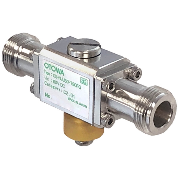 同軸ケーブル用SPD(避雷器)/電圧保護レベル(Up)線間700V以下 CS-NJJ50-T90FG