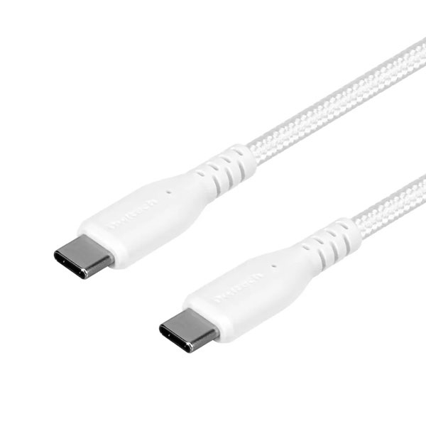 スマホ・タブレット用USBケーブル/USB2.0規格準拠/USB(C-C)/Power Delivery対応/PD60W/超タフ/やわらか/データ転送/0.5m/50cm/ホワイト OWL-CBA4CC5-WH