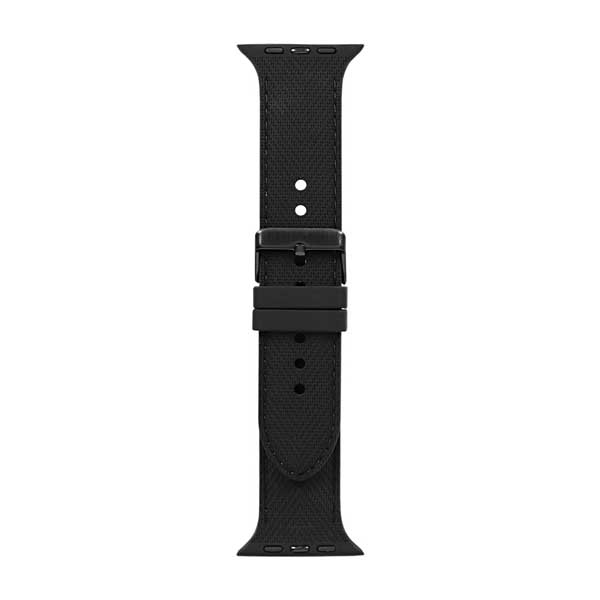 Apple Watch用バンド/アップルウォッチバンド/42mm/44mm/45mm/49mm/シリコンバンド/ステンレスバックル/ブラック OWL-TACAWBL03-BK