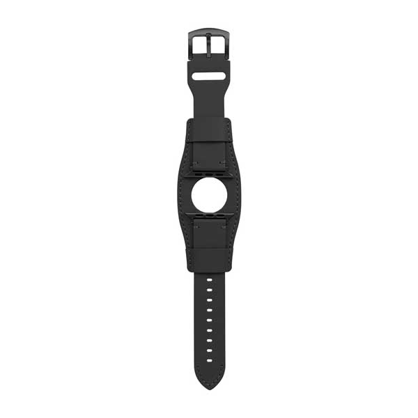 Apple Watch用バンド/アップルウォッチバンド/42mm/44mm/45mm/49mm/パイロットレザーバンド/ステンレスバックル/ブラック OWL-TACAWBL04-BK