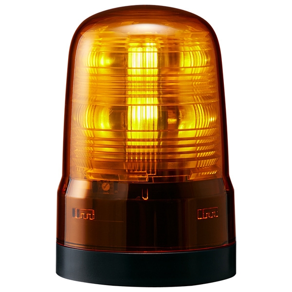 小型LED回転灯 黄 DC12～24V SF08-M1KTN-Y