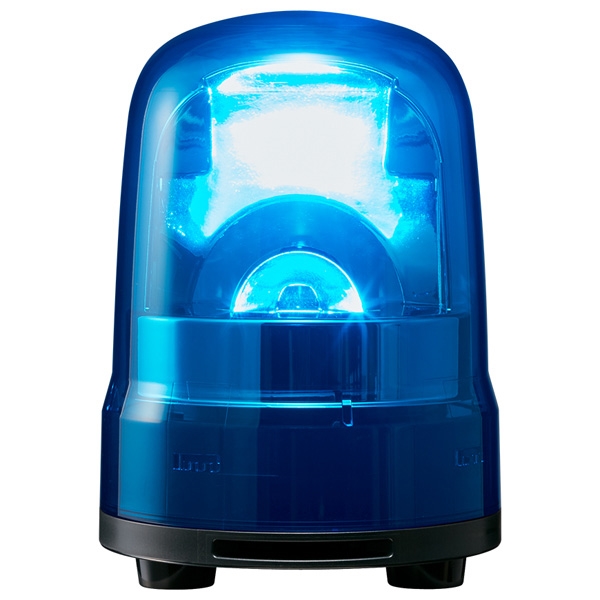 中型LED回転灯 青 DC12～24V ブザー付き SKH-M1TB-B
