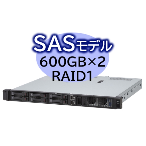 Express5800/D/R110m-1 Xeon E-2434 4C/16GB/SAS 600GB*2 RAID1/W2022/bN NP8100-3004YP3Y