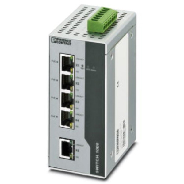 YƗpPoE+XCb`Onu/10E100Mbps/5|[g(PoE×4|[g) FL SWITCH 1001T-4POE