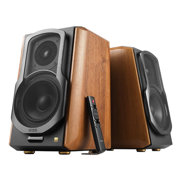Edifier 2.0 パワードブックシェルフ スピーカー (ブラウン) ED-S1000MK2-A