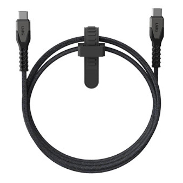 UAG KEVLAR CORE USB-C TO C POWER CABLE (ubN/OC) UAG-CBL-CC-BK/GY