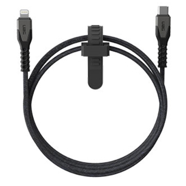 UAG KEVLAR CORE USB-C TO LIGHTING POWER CABLE (ubN/OC) UAG-CBL-CL-BK/GY