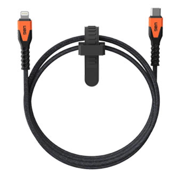 UAG KEVLAR CORE USB-C TO LIGHTING POWER CABLE (ubN/IW) UAG-CBL-CL-BK/OR