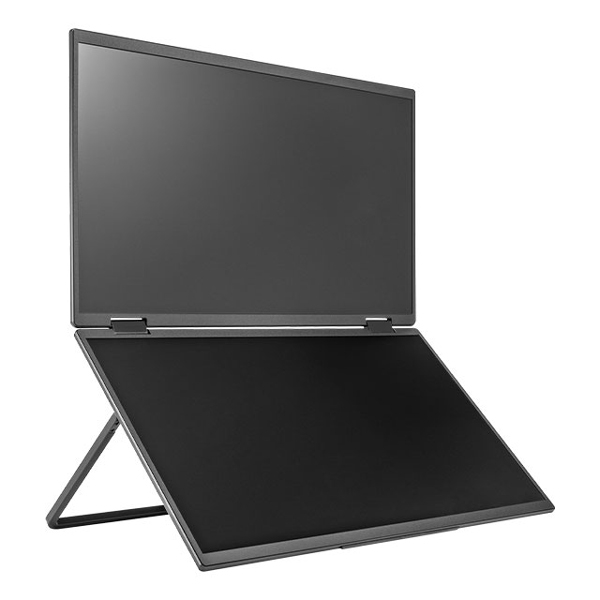 15.6型 2画面 フルHDモバイルディスプレイ/1920×1080/HDMI、USB Type-C/ブラック/スピーカー:あり PTF-M156DS