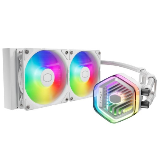 MasterLiquid 240 Atmos White/240mmCPUN[[/zCgf/ŐV^fA`o[|v/Intel LGA1700/1200/1151/1150/1155/1156/AMD AM5/AM4\PbgΉ MLX-D24M-A25PZ-RW