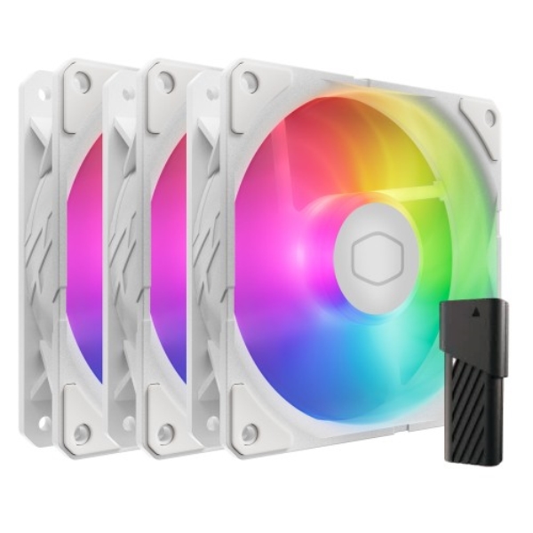 SickleFlow Edge White 120 ARGB 3-Pack Fan Kit/uSickleFlow Edgev120mm ARGBP[Xt@3pbN/zCg/A1 Mini LEDRg[[t MFX-B2DW-253P2-R2