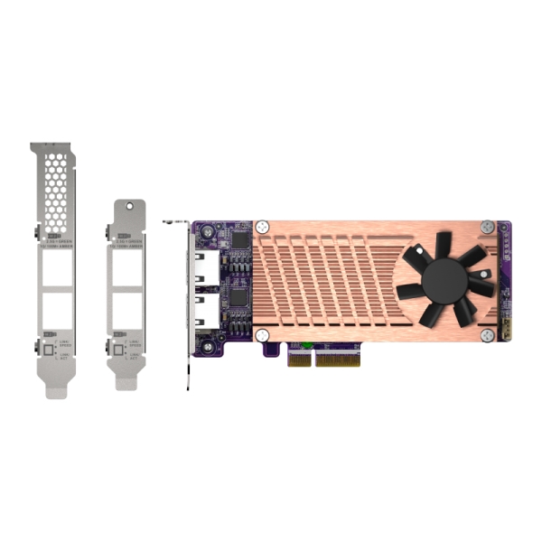 2 x M.2 PCIe SSD + 2ポート 2.5GbE LANカード (、単体) QM2-2P2G2T