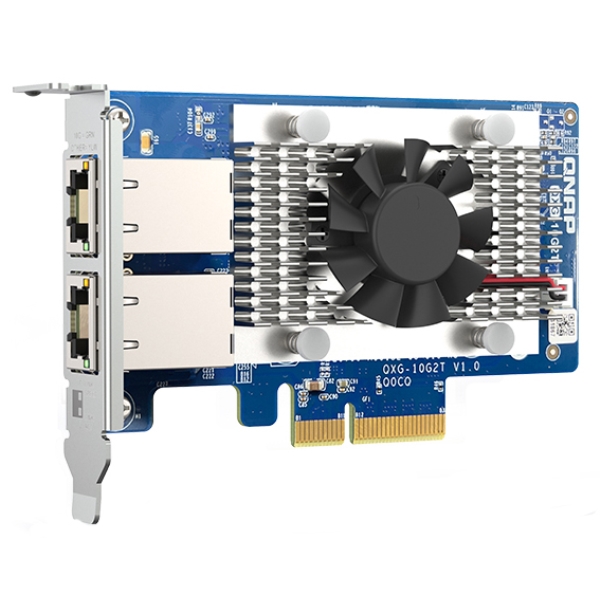 2ポート 10GbE 10GBASE-T/NBASE-T LANカード (QXG-10G2T、単体) QXG-10G2T/F