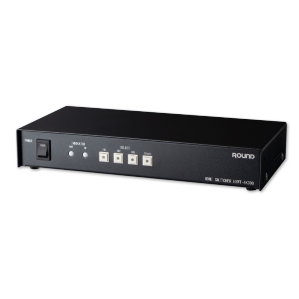HDMI 3chセレクター(3入力1出力、4K対応、業務用、外部制御対応) HSWT-4K300