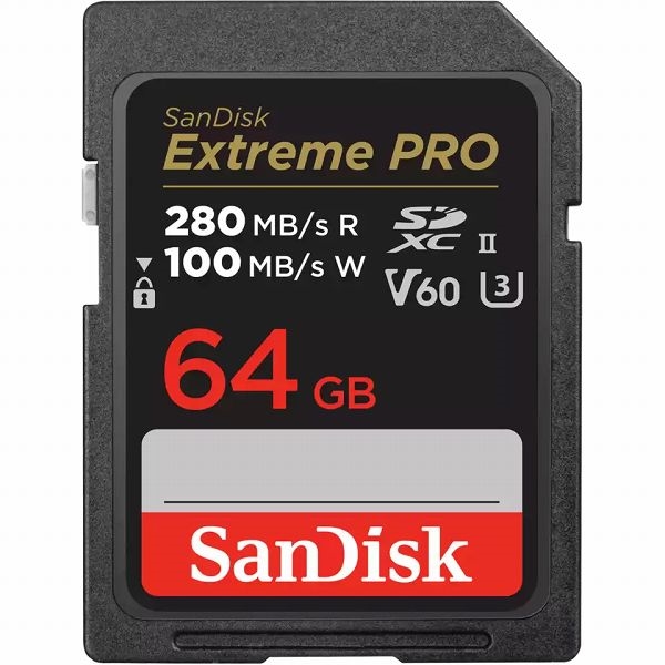 SanDisk Extreme PRO UHS-II V60 64GB SDSDXEP-064G-JNJIP