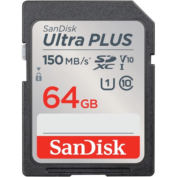 SanDisk Ultra PLUS SDXC UHS-IJ[h 64GB SDSDUWC-064G-JN3IN