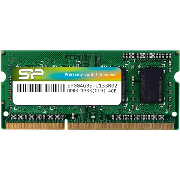 W[ 204Pin SO-DIMM DDR3-1333(PC3-10600) 4GB uX^[pbP[W SP004GBSTU133N02