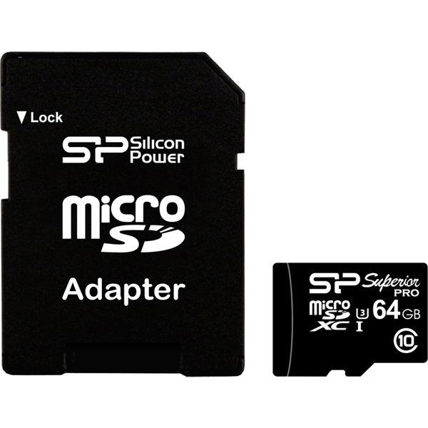 yUHS-1ΉzmicroSDXCJ[h 64GB Class10 UHS Class3 Ǎ90MB/s 80MB/s(ől) SP064GBSTXDU3V10SP