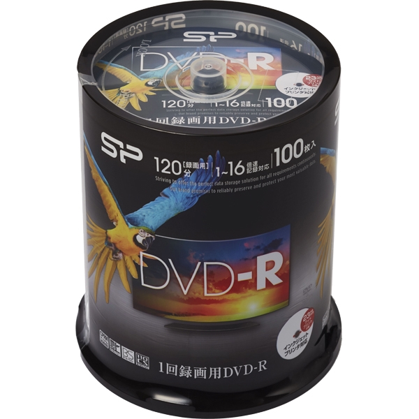 ^pDVD-R 1-16{L^Ή CNWFbgv^Ή 100Xsh SPDR120PWC100S