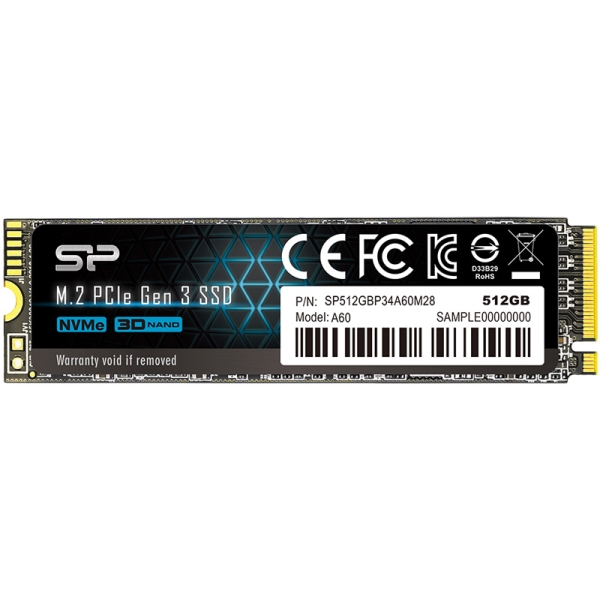 A60 M.2 Gen3 x4 type2280 512GB SSD SP512GBP34A60M28