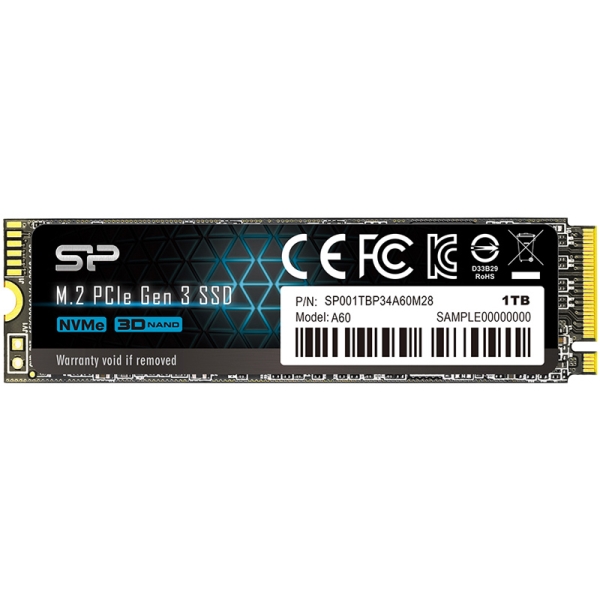 A60 M.2 Gen3 x4 type2280 1TB SSD SP001TBP34A60M28