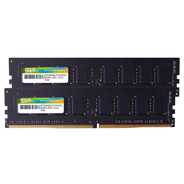 W[ 288pin DDR4-3200 PC4-25600 CL22 1.2V Non-ECC Unbuffered DIMM 8GB×2g SP016GBLFU320B22