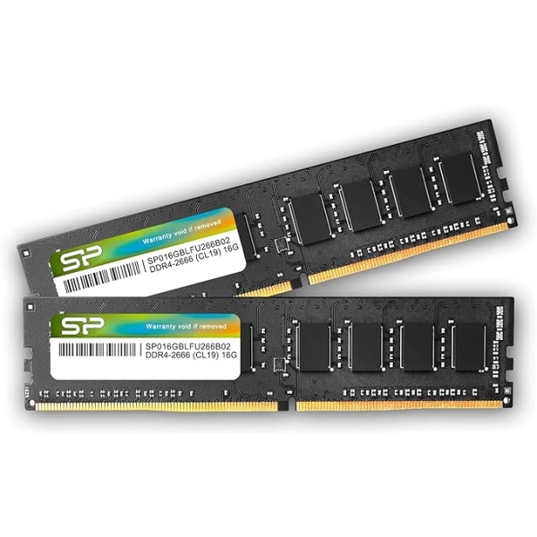 W[ 288pin DDR4-2666 PC4-21300 CL19 1.2V Non-ECC Unbuffered DIMM 16GB×2g SP032GBLFU266B22