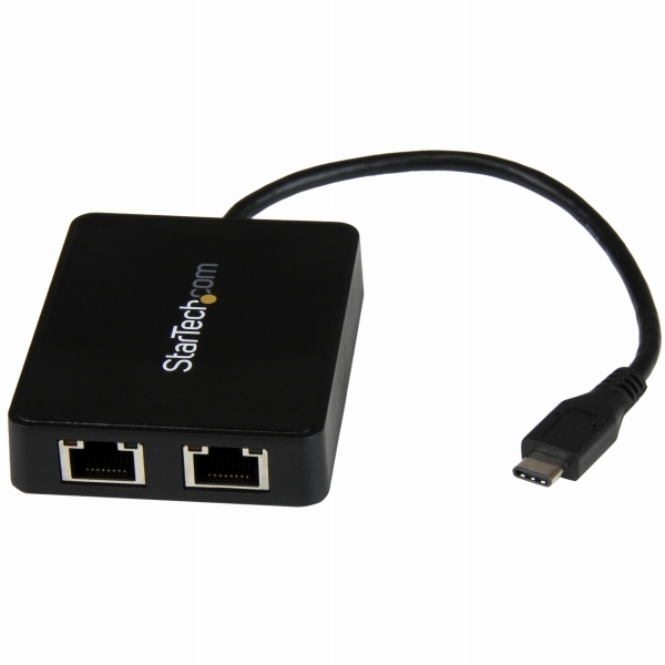 USB-Cڑ2|[gMKrbgLLANϊA_v^ USB 3.0 A|[g x1t USB Type-C(IX) - 2x RJ45(X) US1GC301AU2R