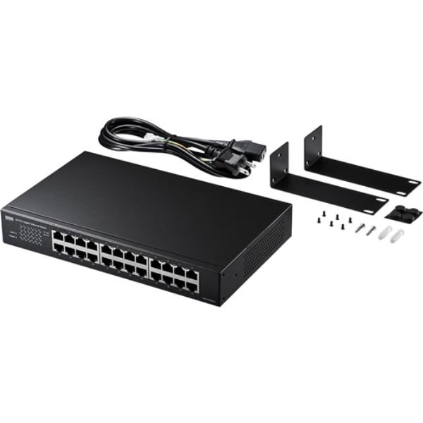 Giga対応スイッチングハブ(24ポート・ループ検知機能付き) LAN-GIGAH24L