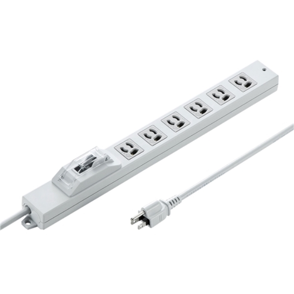 安全ブレーカータップ(オフィス・工場用・3P・6個口・1m) TAP-BR36A-1