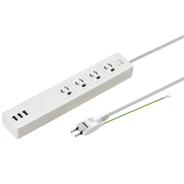 USB充電機能付きタップ TAP-F37U-2