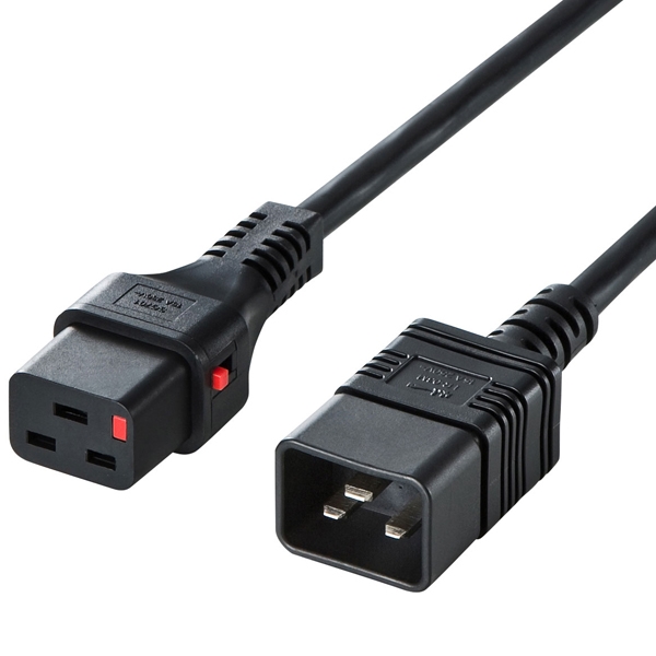 抜け防止ロック電源コード(2m) APW15-C20C19LK02
