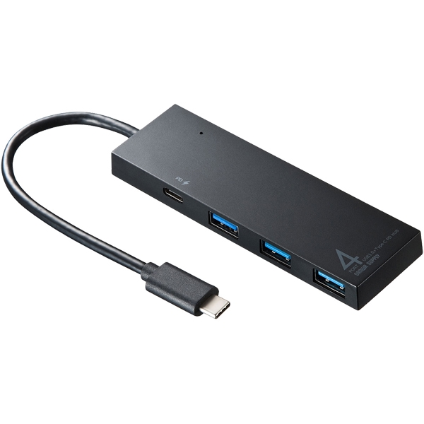 USB Type C ハブ(ブラック) USB-3TCH8BK