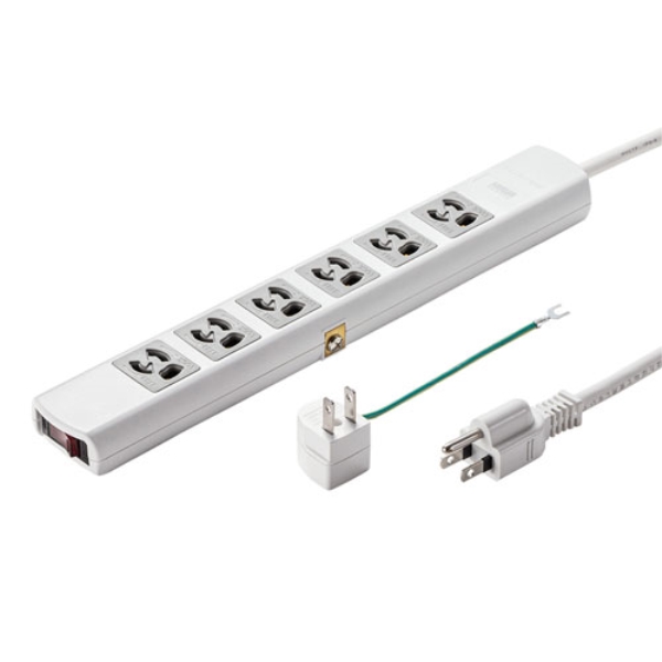 電源タップ(3P・6個口・5m) TAP-36MG-5