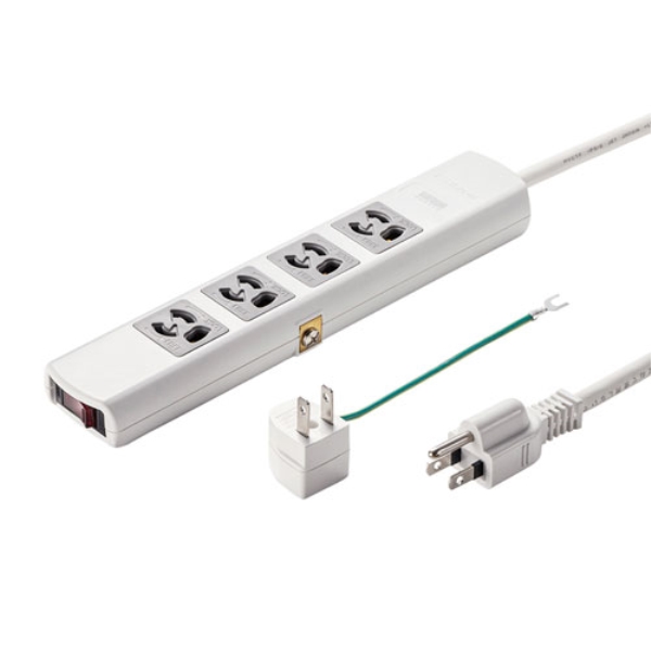 電源タップ(3P・4個口・5m) TAP-34MG-5