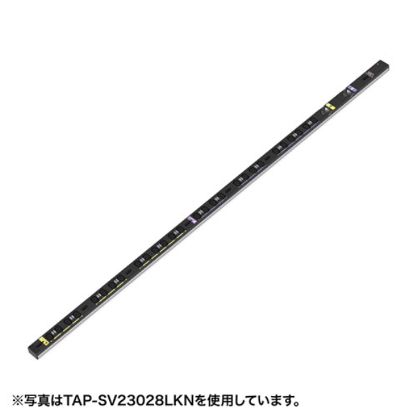 19インチサーバーラック用コンセント 200V(30A) 抜け防止ロック機能付き TAP-SV23012LKN