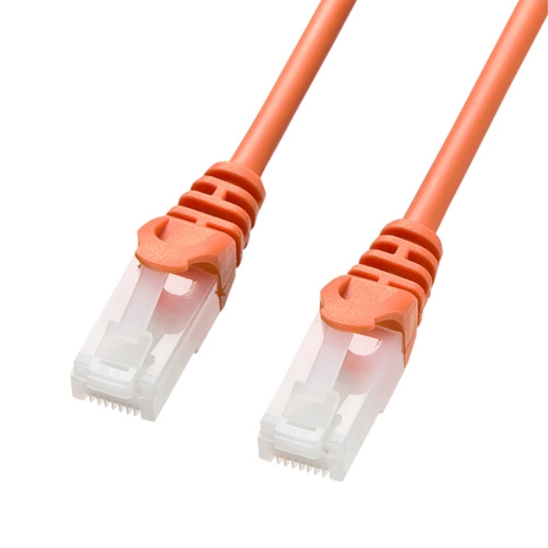 ツメ折れ防止CAT5eLANケーブル(オレンジ・15m) LA-Y5TS-15D