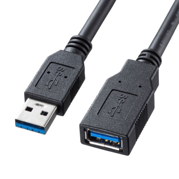 USB3.0延長ケーブル(ブラック・0.5m) KU30-EN05K