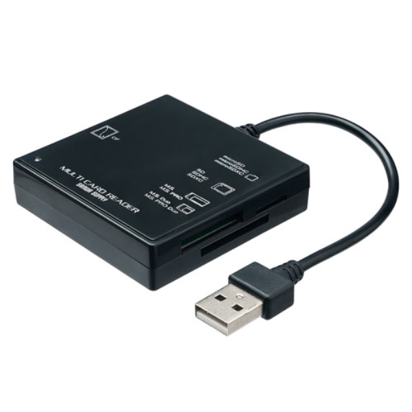 USB2.0 カードリーダー(ブラック) ADR-ML23BKN