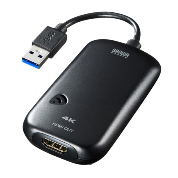 USB3.2-HDMIディスプレイアダプタ(4K対応) USB-CVU3HD2N